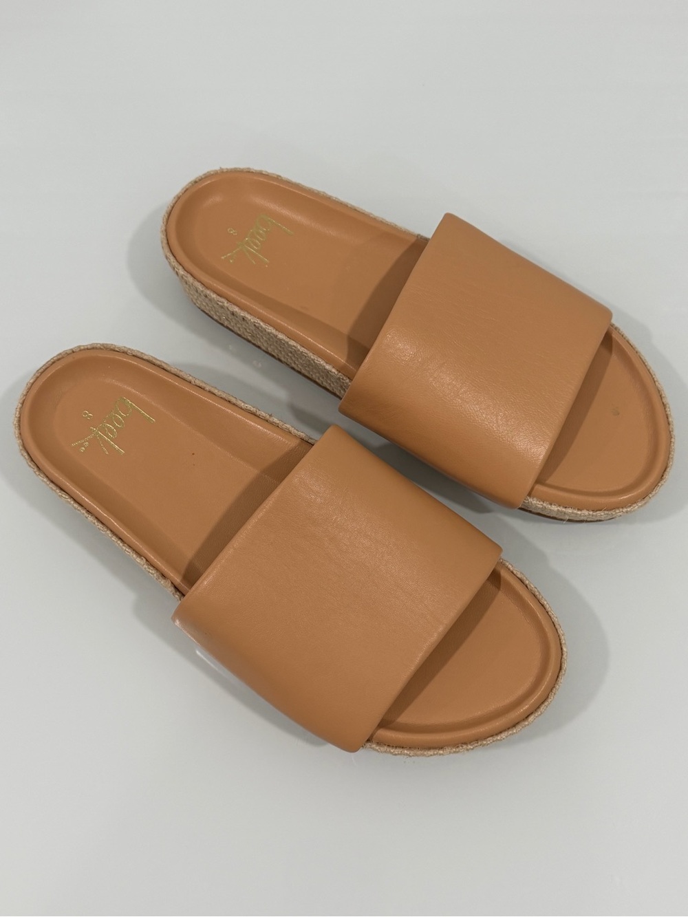 BEEK Pelican Jute Slides in Beach - Size - 8